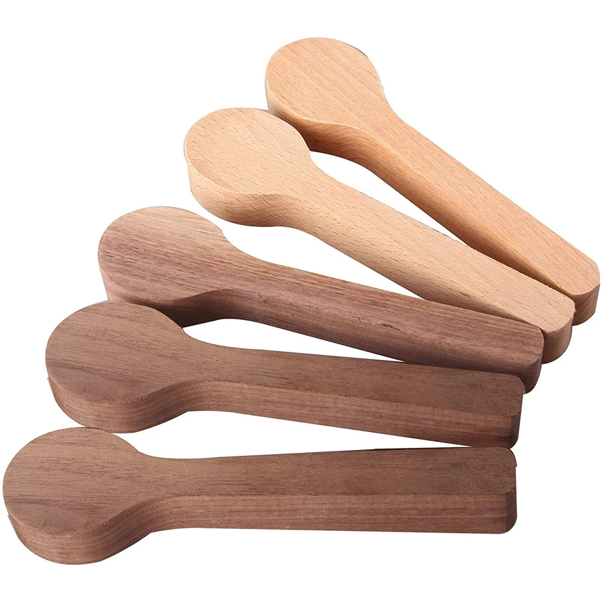 5PCS Wood Carving Spoon Blank Kit Wood Carving Spoon Blanks Beech and Walnut DIY Wood Crafts Wood Carving Blocks for Expert