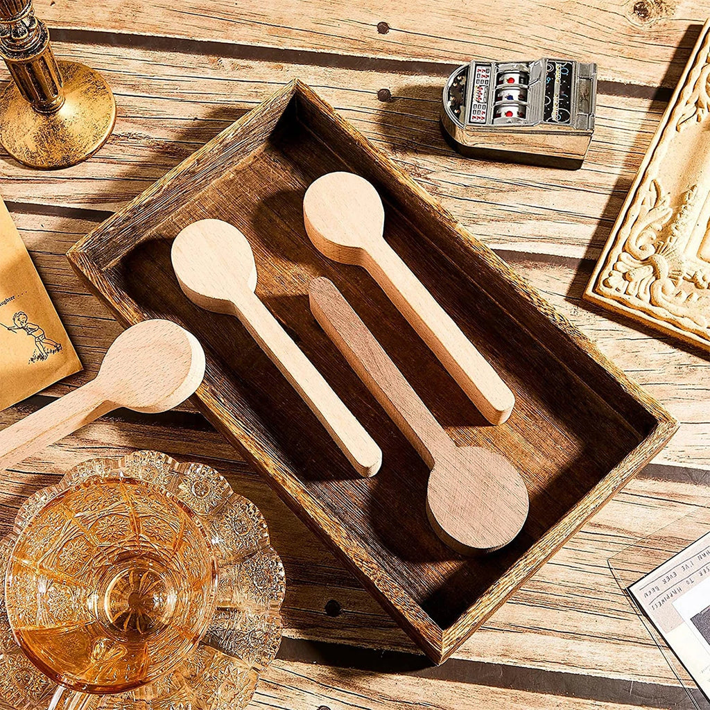 5PCS Wood Carving Spoon Blank Kit Wood Carving Spoon Blanks Beech and Walnut DIY Wood Crafts Wood Carving Blocks for Expert